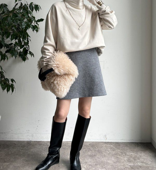  「裏起毛ハイネックプルオーバー」|Tシャツ・カットソー|