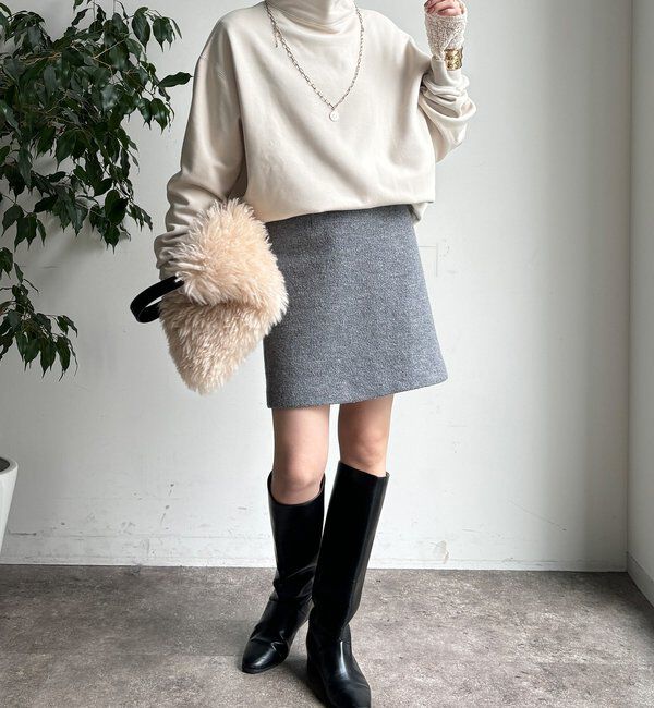  「裏起毛ハイネックプルオーバー」|Tシャツ・カットソー|