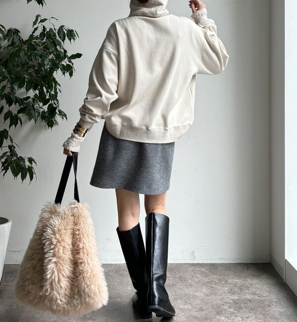  「裏起毛ハイネックプルオーバー」|Tシャツ・カットソー|