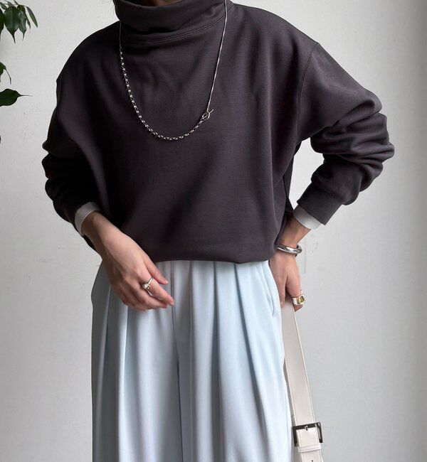  「裏起毛ハイネックプルオーバー」|Tシャツ・カットソー|