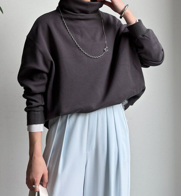  「裏起毛ハイネックプルオーバー」|Tシャツ・カットソー|