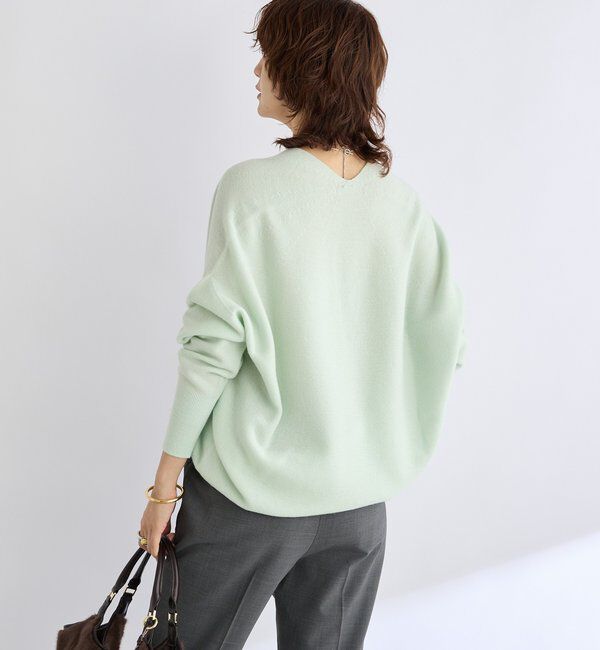  「【リバイバル/新色追加/7色展開】ウール100NEWバックボリュームニット」|ニット・セーター|