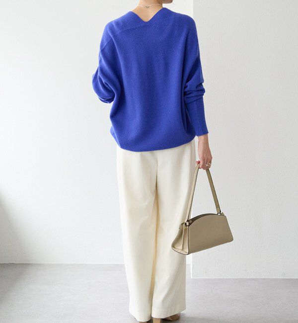  「【リバイバル/新色追加/7色展開】ウール100NEWバックボリュームニット」|ニット・セーター|