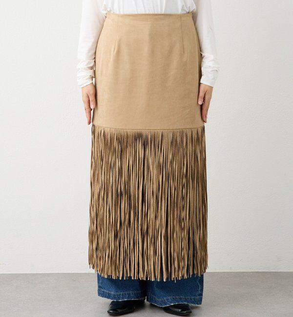  「予約【a Nice （ア ・ニース）】フリンジスカート」|スカート|