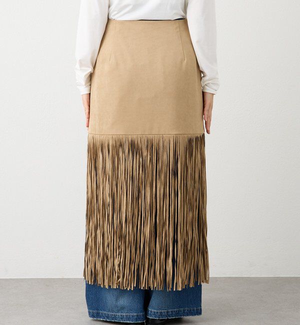  「予約【a Nice （ア ・ニース）】フリンジスカート」|スカート|
