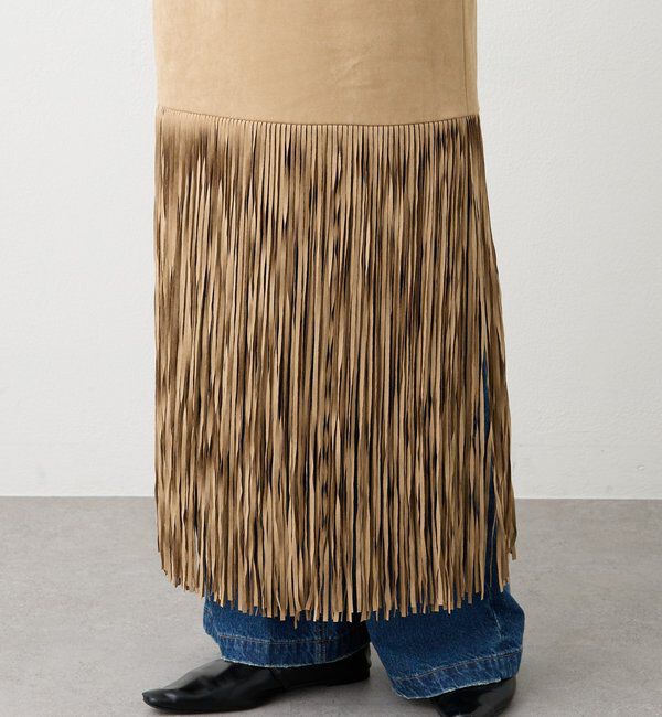  「予約【a Nice （ア ・ニース）】フリンジスカート」|スカート|