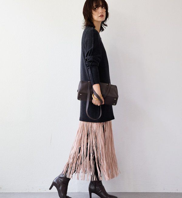  「予約【a Nice （ア ・ニース）】フリンジスカート」|スカート|