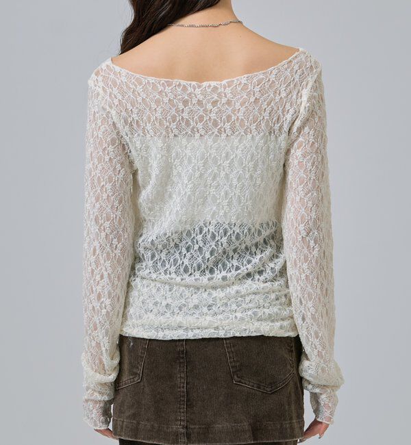  「レースプルオーバー」|Tシャツ・カットソー|