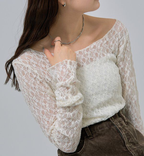  「レースプルオーバー」|Tシャツ・カットソー|