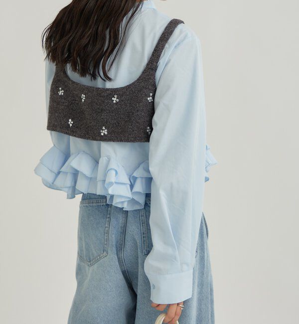  「ウェーブフリルブラウス」|シャツ・ブラウス|