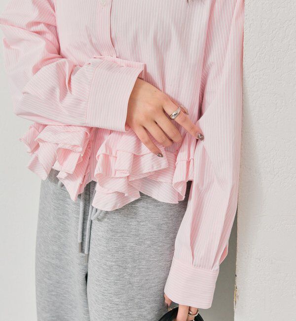  「ウェーブフリルブラウス」|シャツ・ブラウス|