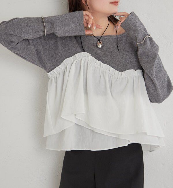  「ビスチェドッキングニット」|ニット・セーター|