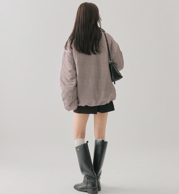  「中綿チェックダウン」|ダウン|