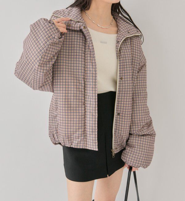  「中綿チェックダウン」|ダウン|