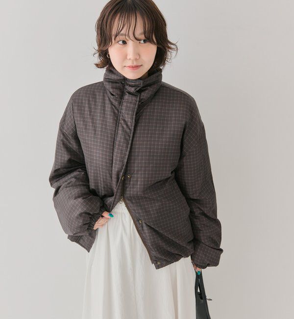  「中綿チェックダウン」|ダウン|