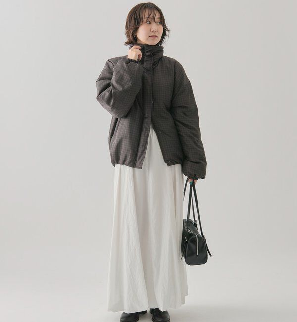  「中綿チェックダウン」|ダウン|