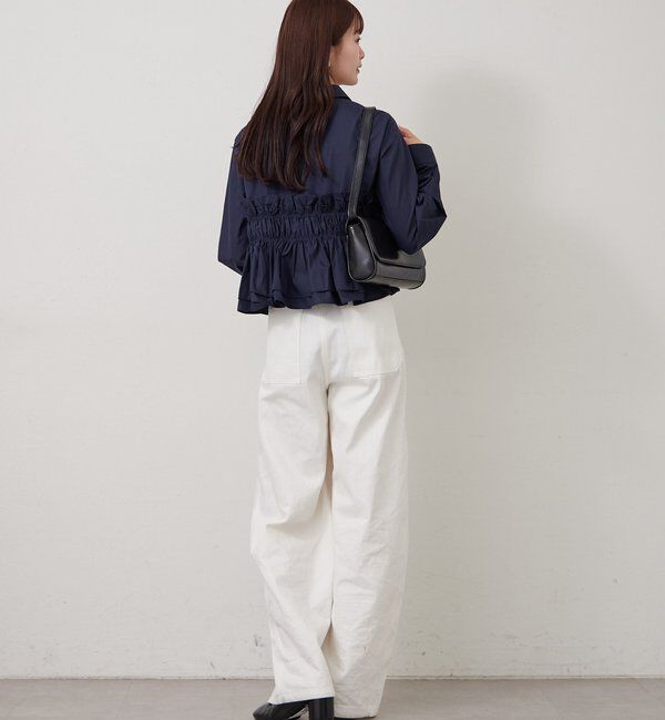  「シャーリングティアード ブラウス」|シャツ・ブラウス|