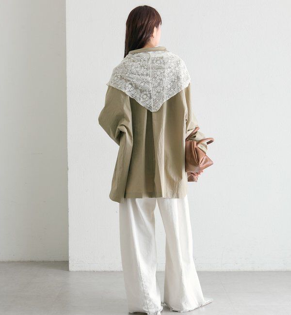  「スタンドカラーミドルトレンチ」|トレンチコート|