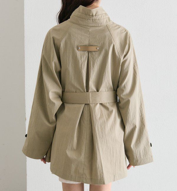  「スタンドカラーミドルトレンチ」|トレンチコート|