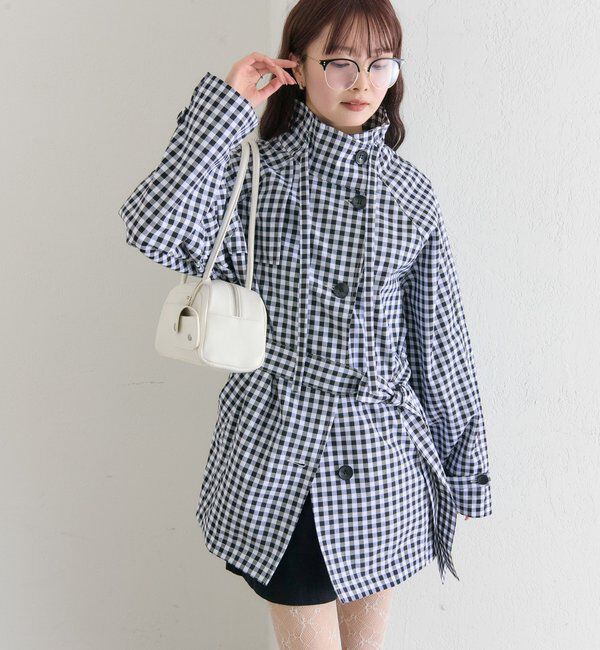  「スタンドカラーミドルトレンチ」|トレンチコート|