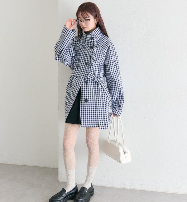  「スタンドカラーミドルトレンチ」|トレンチコート|