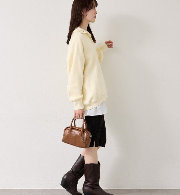  「26SSスウェットライクヘンリーニット」|ニット・セーター|