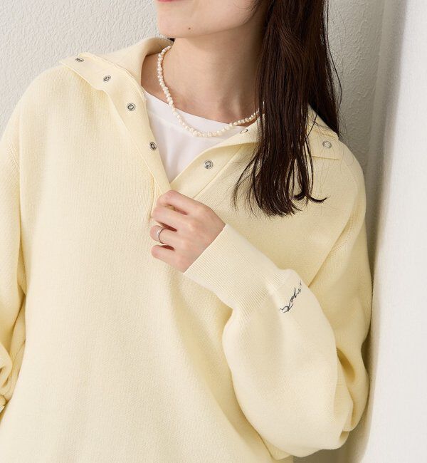  「26SSスウェットライクヘンリーニット」|ニット・セーター|