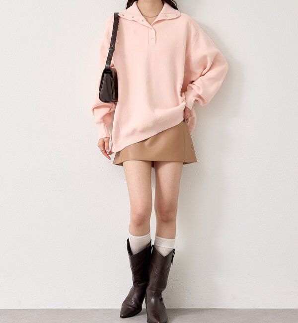  「26SSスウェットライクヘンリーニット」|ニット・セーター|