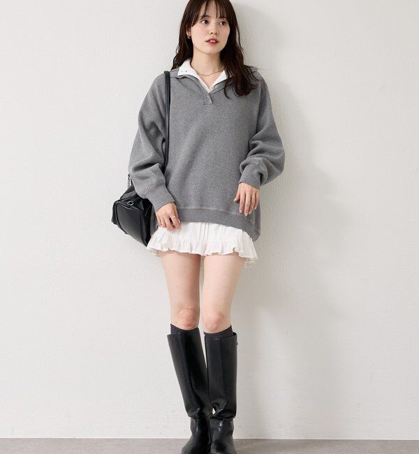  「26SSスウェットライクヘンリーニット」|ニット・セーター|