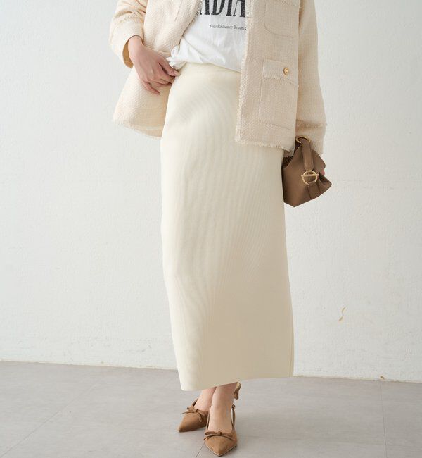  「スムースニットタイトスカート」|スカート|