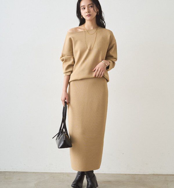  「スムースニットタイトスカート」|スカート|