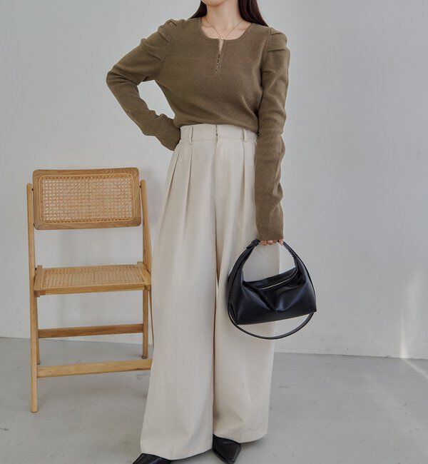  「ホックヘンリーパフニット」|ニット・セーター|