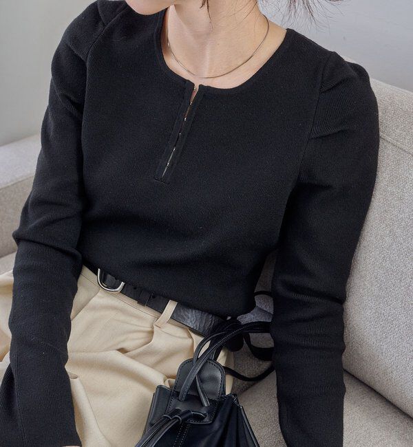  「ホックヘンリーパフニット」|ニット・セーター|