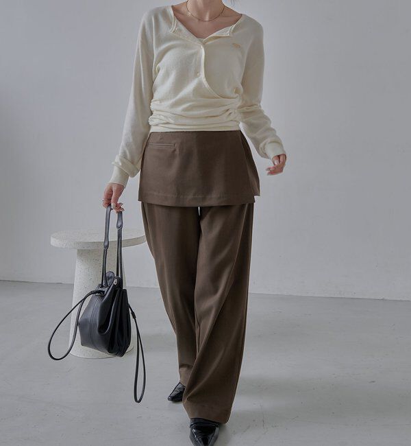  「カーディガン風アシメニット」|ニット・セーター|