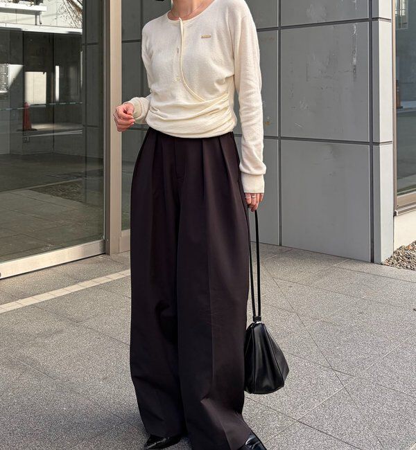  「カーディガン風アシメニット」|ニット・セーター|