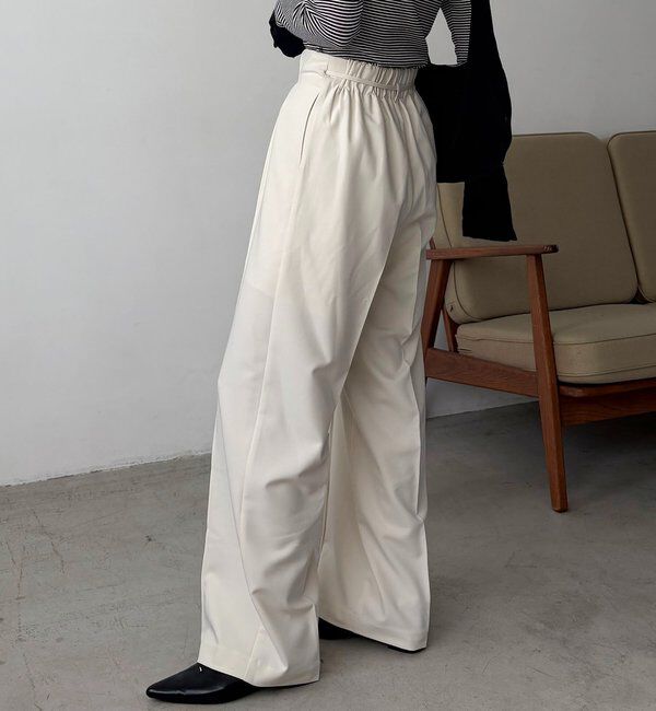  「【低身長サイズあり】ピンタックリボンパンツ」|チノ|