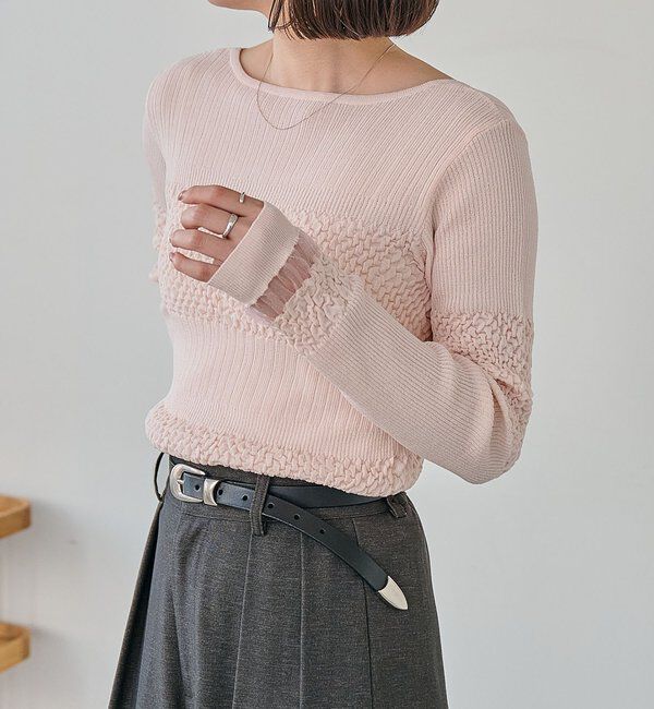  「シャーリングニット」|ニット・セーター|