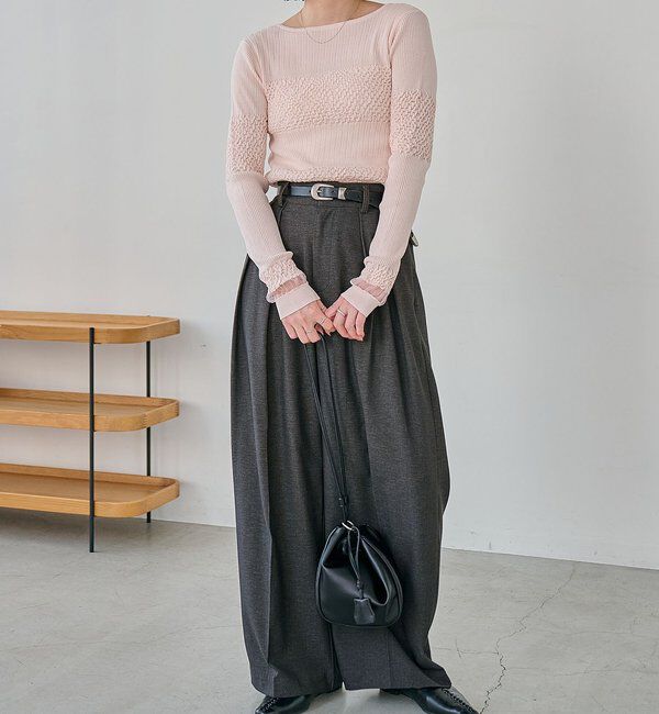  「シャーリングニット」|ニット・セーター|