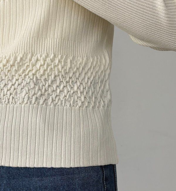  「シャーリングニット」|ニット・セーター|