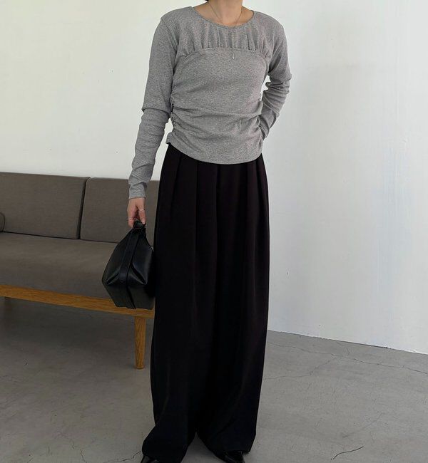  「ベア切替ギャザーT」|Tシャツ・カットソー|