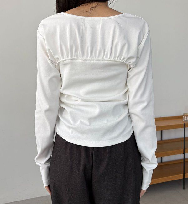  「ベア切替ギャザーT」|Tシャツ・カットソー|