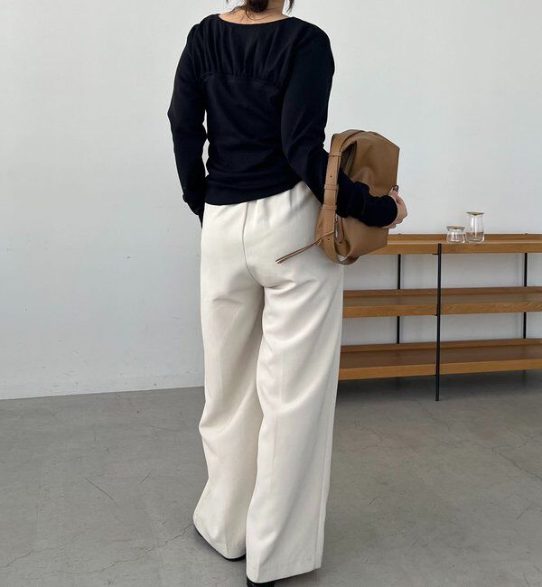  「ベア切替ギャザーT」|Tシャツ・カットソー|