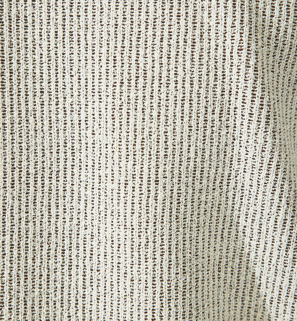 ABAHOUSE「針抜き プレーティング ニットTシャツ」|Tシャツ・カットソー|