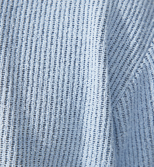 ABAHOUSE「針抜き プレーティング ニットTシャツ」|Tシャツ・カットソー|