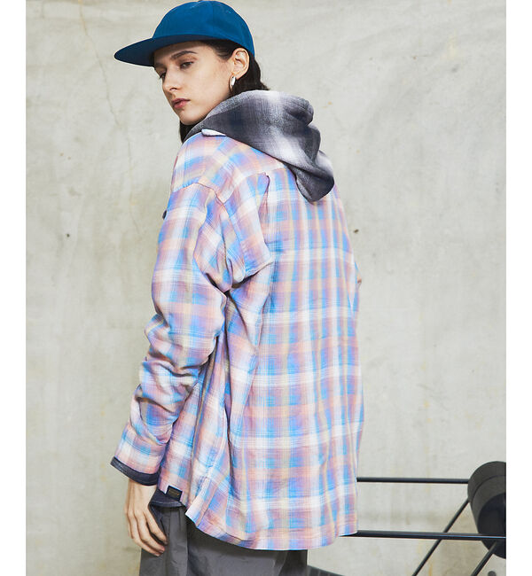 ABAHOUSE「【PENDLETON/ペンドルトン】Open Collar Shirt/ボードシ」|シャツ・ブラウス|ピンク系その他1