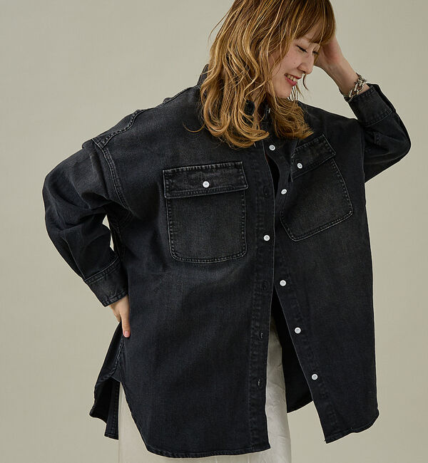 Rouge vif「【Healthy denim / ヘルシーデニム】Almond / デニムシャツ」|シャツ・ブラウス|スミクロ