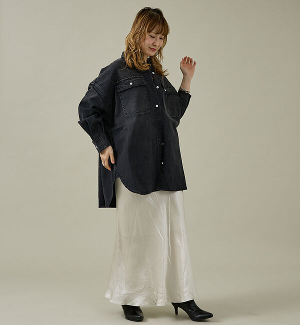 Rouge vif「【Healthy denim / ヘルシーデニム】Almond / デニムシャツ」|シャツ・ブラウス|