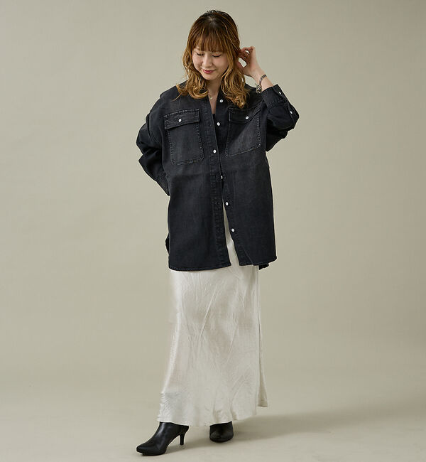 Rouge vif「【Healthy denim / ヘルシーデニム】Almond / デニムシャツ」|シャツ・ブラウス|