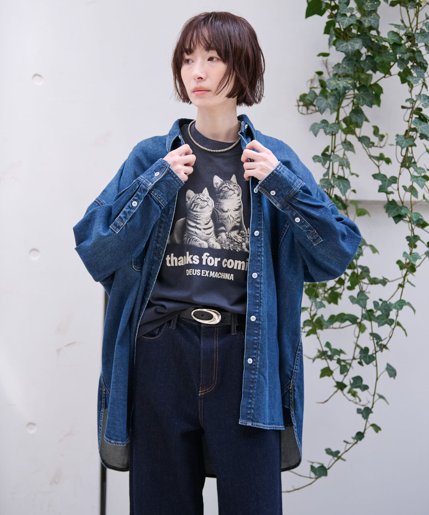Rouge vif「【Healthy denim / ヘルシーデニム】Almond / デニムシャツ」|シャツ・ブラウス|