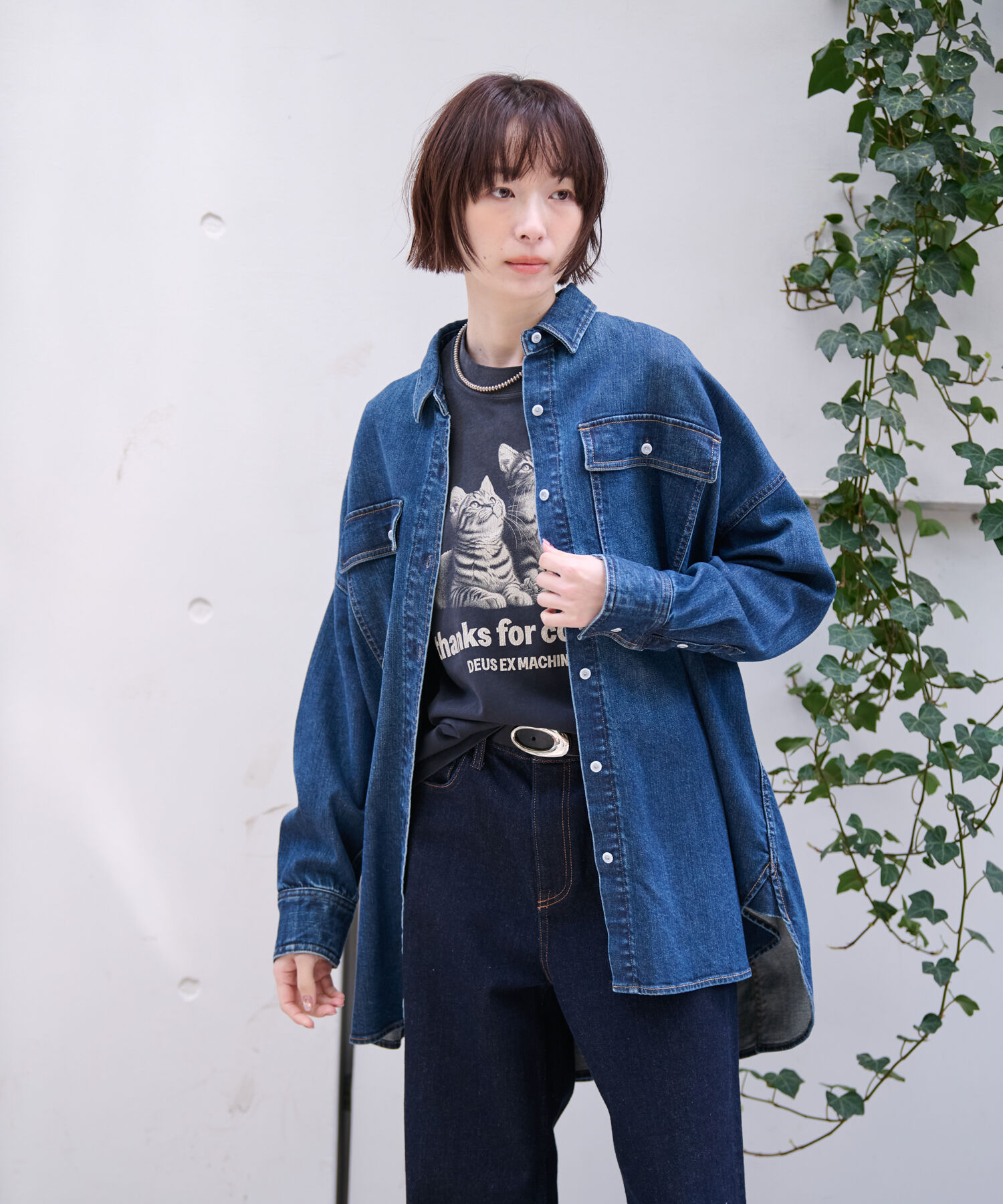 Rouge vif「【Healthy denim / ヘルシーデニム】Almond / デニムシャツ」|シャツ・ブラウス|